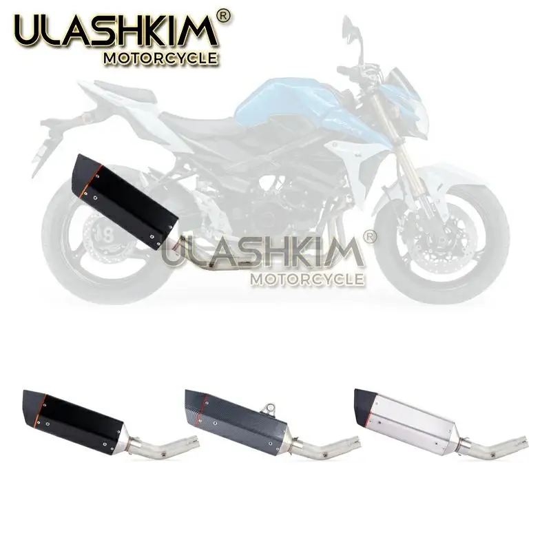Мотоцикл полный выхлоп среднего звенья трубы слипоны для Suzuki GSXR600 Gsxr700 Gsxr750 k7 GSX R700 R750 R600 GSXR 600 700 750