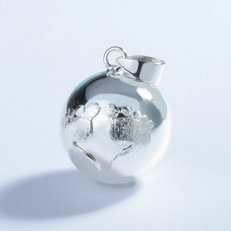 Ангел звонящий ожерелье подарок гармония колокольчик шар мексиканский кулон бола медальон клетка кулон Беременность звук шар кулон для беременных женщин - Окраска металла: N14Nb167