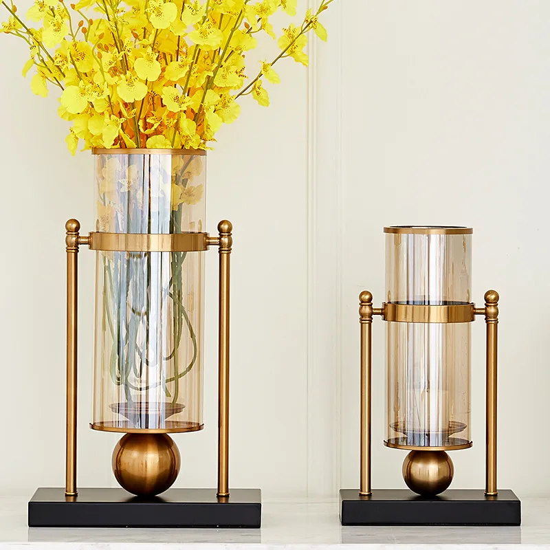 

Flower Vase Nordic Decoration Home Desktop Glass Vases For Wedding Decoration Hydroponic Flowers Pot Delicate Floor Vases ZHP001