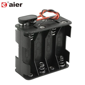 

8 x 1.5V AA Battery Holder with Standard Snap Connector and Hard Plastic Housing I Type Wire 8AA