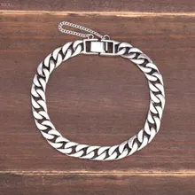 Мужской браслет из стерлингового серебра S925, мужской лаконичный браслет на цепочке из серебра Orna для мужчин, тайский серебряный индивидуальный Ретро Серебряный браслет для мужчин