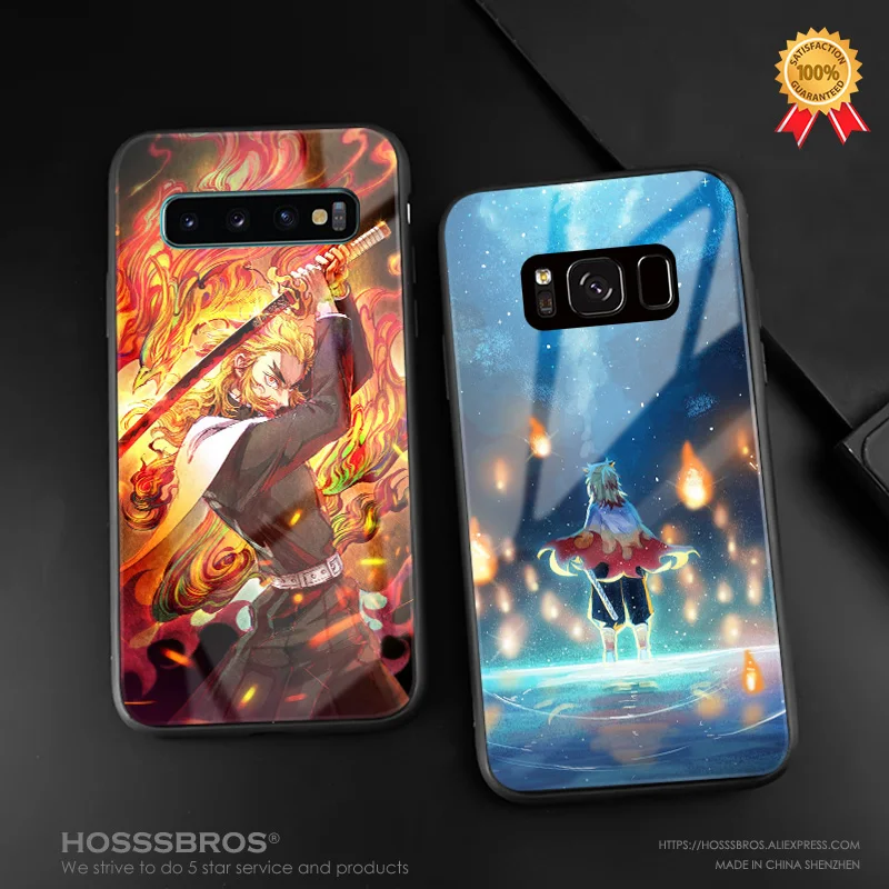 Мягкий силиконовый стеклянный чехол для телефона Samsung Galaxy S8 S9 S10e S10 Note 8 9 10 Plus |