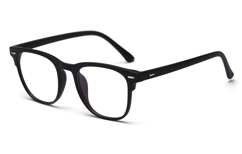 matte black Женские очки с заклепками Peekaboo tr90, ретро оптический ультра-светильник, очки, защитный синий светильник для мужчин, Прямая поставка - Цвет оправы: matte black