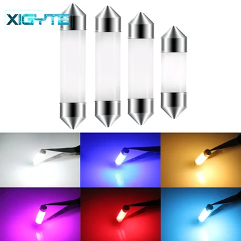 

LED Dome 31mm 36mm 39mm 41mm c5w 212-2 6418 Cold Reading License Plate Lamp led Light Bulb white blue red yellow pink Bulbs 12V