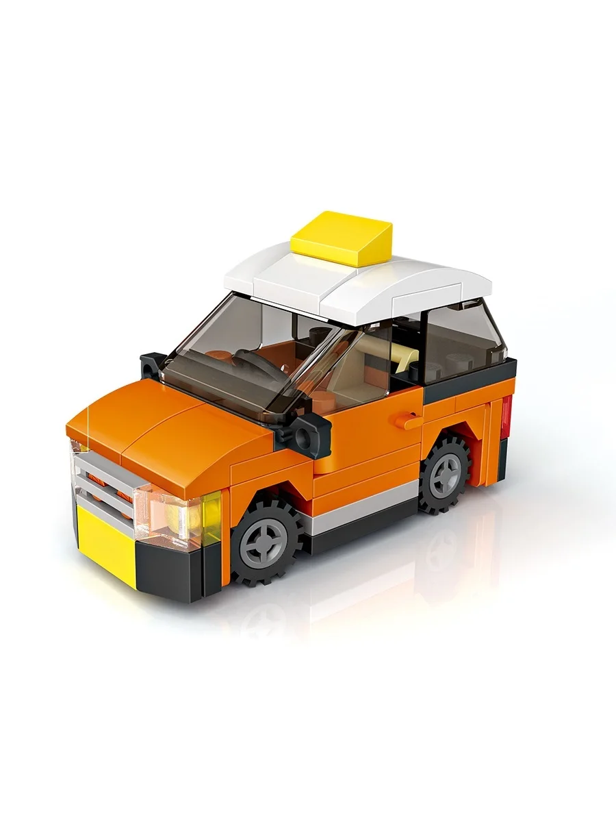 Конструктор LOZ mini Такси Игрушка в яице 78 деталей NO. 4009-1 Taxi Toy in egg Series | Игрушки и