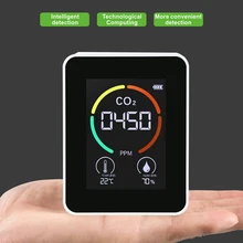 

Air Monitor CO2 Carbon Dioxide Detector Greenhouse Warehouse Air Quality Temperature Humidity Monitor Fast Measurement Meter