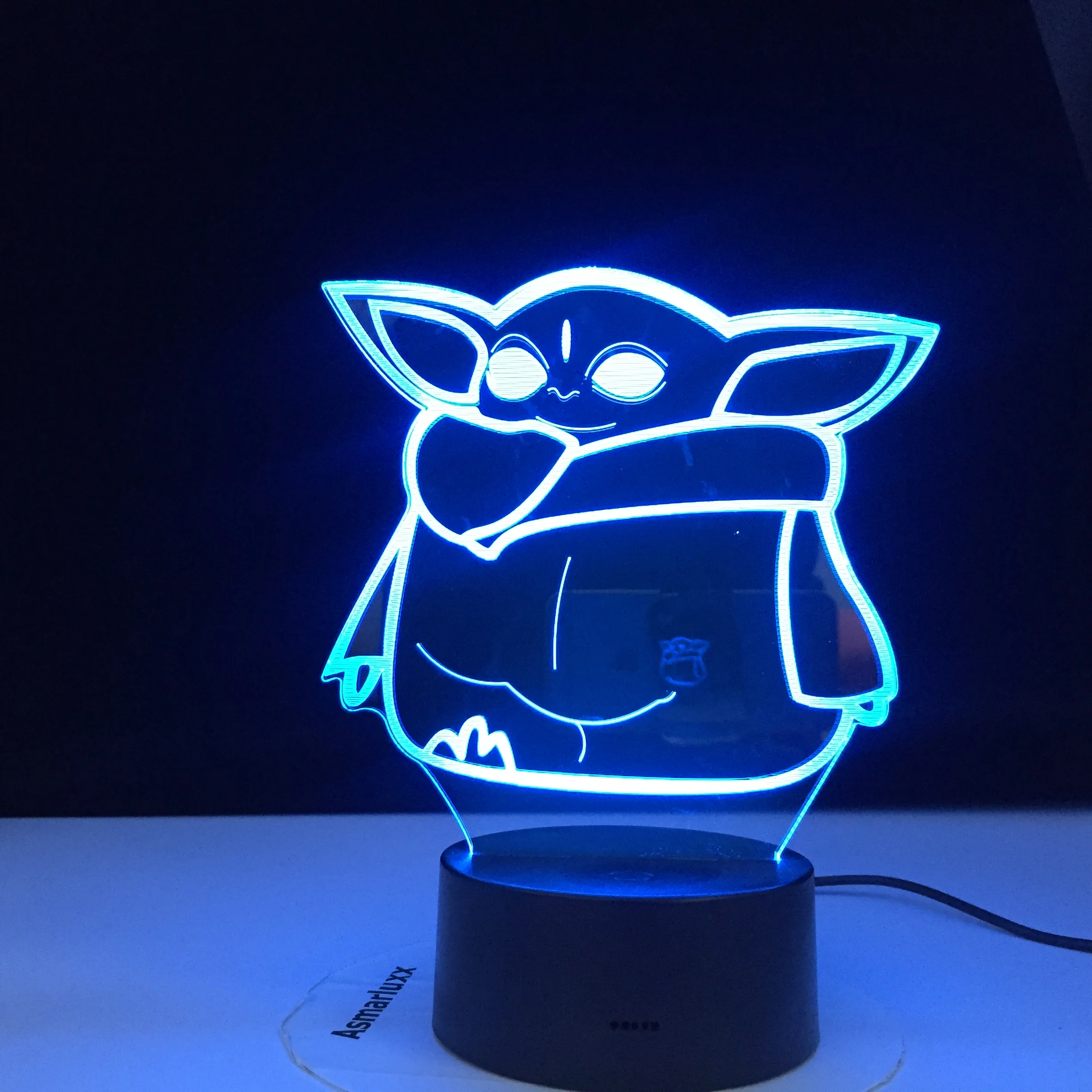 Ночник Yoda из Звездных Войн светодиодный светильник меняющий цвета с сенсорным