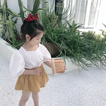 

2020 New Stylish Girls Lace Shirt Summer Fashion Girls Blouse 2-7t
