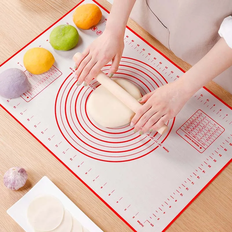 NonStick Baking Mat Pizza Dough Roller Maker Pastry Kitchen Gadgets Cooking Tool 