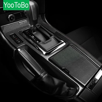

Car Interior Carbon Fiber Sticker Center Console Gear Shift Box Panel Decoration Cover Trim For Ford Mustang 2009-2013