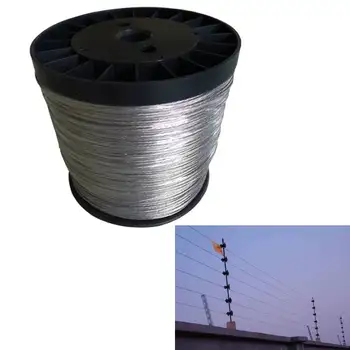 

400 Meters Electric Fence Wire Many Strands Aluminum Magnesium Alloy Wire for Electronic Fence High Voltage Pulse Power Line