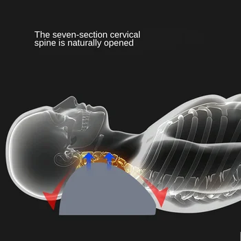 

Massage Health Neck Massager Cervical Pillow Ordinary Paragraph Memory Foam Material Massage Pillow Gray