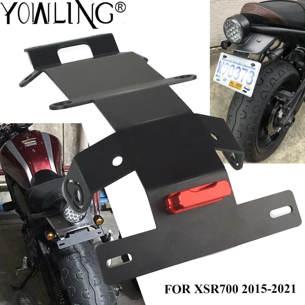 

Motorcycle License Plate Brackets Holder Number License Plate light For YAMAHA XSR700 XSR 700 2015 2016 2017 2018 2019 2020 2021