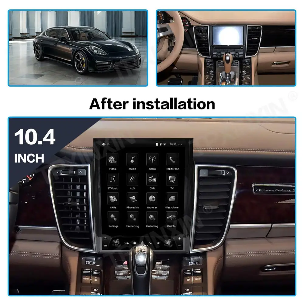 thumbnail image 1 of Para Porsche Panamera 2011-2016 Android 9.0 Tesla Pantalla GPS para automóvil Unidad principal Reproductor multimedia Radio estéreo para automóvil Grabadora, 1 of 4