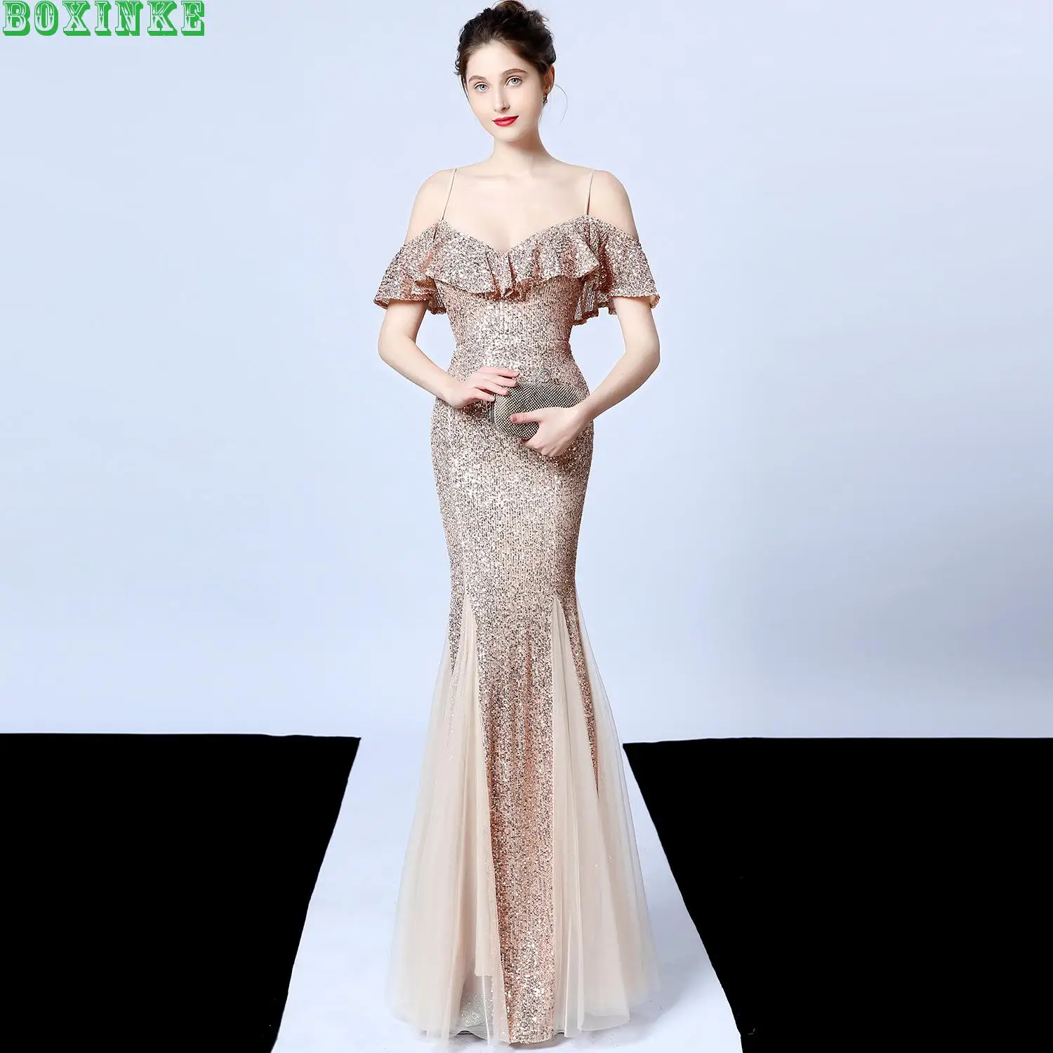 2019 Zanzea Vestido Longo Nieuwe Zomer Fishtail Jurk Met Kralen Banket Elegante Temperament Jaarvergadering Host Model Party Lange 2019 Zanzea Vestido Longo Nieuwe Zomer Fishtail Jurk Met Kralen Banket Elegante Temperament Jaarvergadering Host Model Party Lange