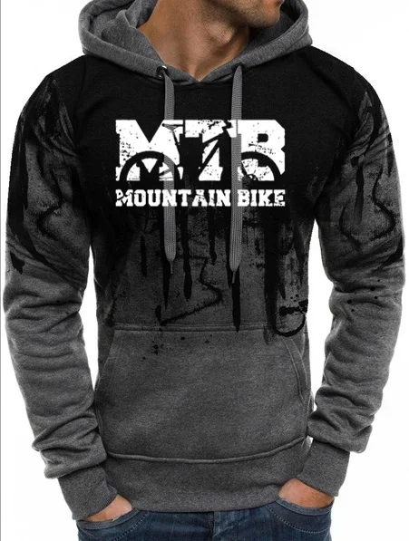 Горный велосипед Винтаж MTB Состаренный дизайн толстовки мужские толстовки 2019nht
