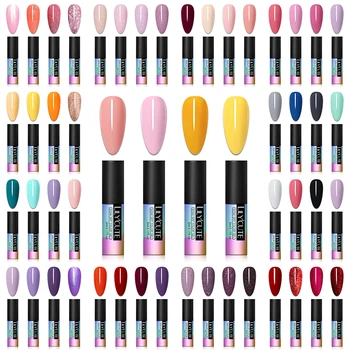 

LILYCUTE Nail Gel Polish Set 4PCS Set Semi Permanent Long Lasting Soak Off Base Top Coat For Hybrid Gel Nail Varnishes