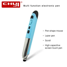 CHYI 2,4G Беспроводной Мышь лазерный указатель ручка Мышь 800/1200/1600 Точек на дюйм ручка-стилус USB компьютерная мышь для PPT ноутбук для офиса