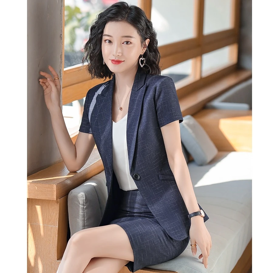 ladies navy summer jacket