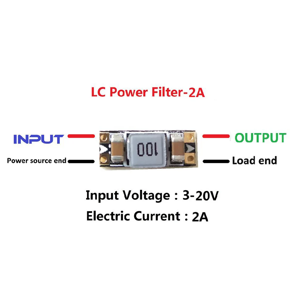 Мини L-C мощность LC фильтр Модуль JHEMCU 2A 3-20 в фильтр для fpv-передатчик VTX RC Квадрокоптер RC гоночный Дрон мульти ротор запчасти