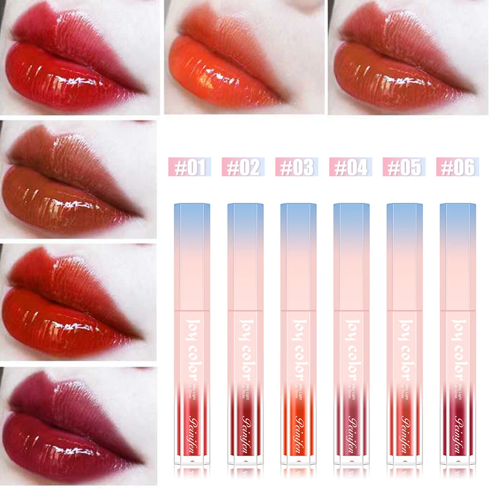 

Hot Sale Lips Makeup 6 Colors Liquid Lipstick Mirror Surface Lip Gloss Tint Lasting Moisturizing Non-stick Cup Lip Glaze TSLM1