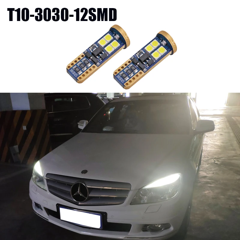 2x Canbus T10 W5W 168 194 Светодиодные Габаритные огни габаритные для Mercedes Benz W211 W221 W220 W163 W164