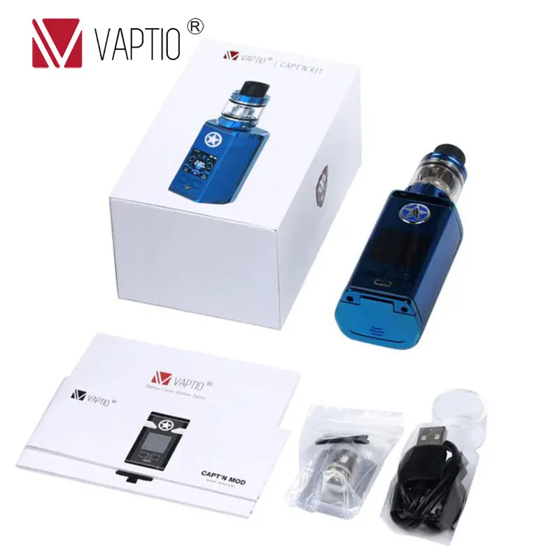 【Последние 50 Специальная цена 】vaptio капитан комплект vape 220 Вт с 2 0 мл/4 мл