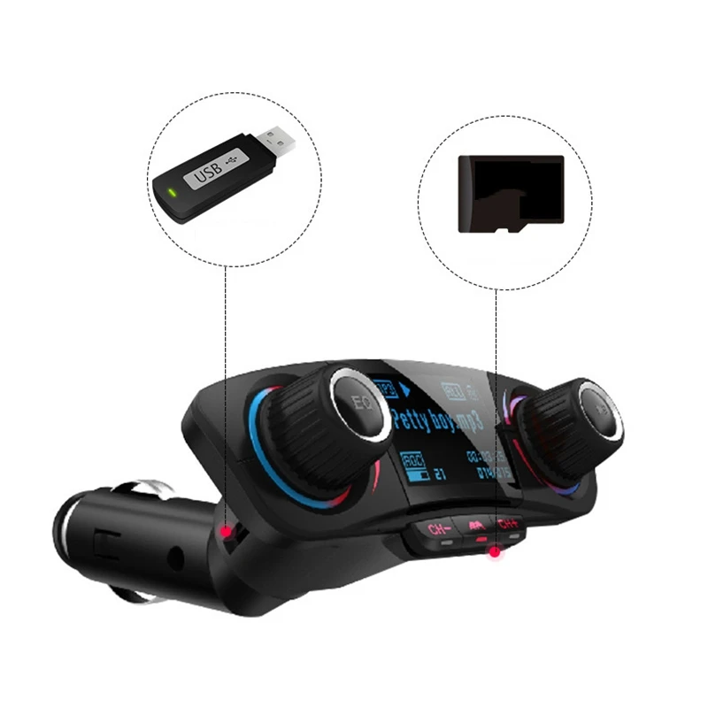 Автомобильный MP3-плеер автомобильный bluetooth-приемник U диск 12V24V Универсальный Aux автомобильный bluetooth-приемник
