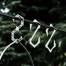 

Extra Large S Shape Hooks Heavy-Duty Outdoor Camping Storage Hook Stainless Steel S-Shaped Pot Pan Hanging Buckles