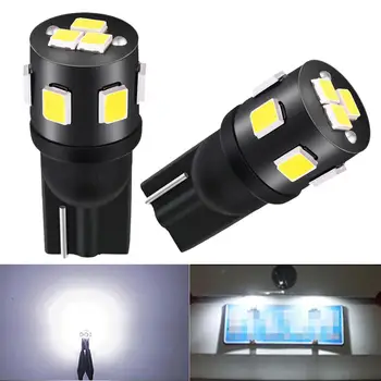 

2X Super bright T10 W5W LED Bulbs 12V White 194 168 LED Car Clearance Interior Map Dome Lights Parking Light Auto Signal Lamp