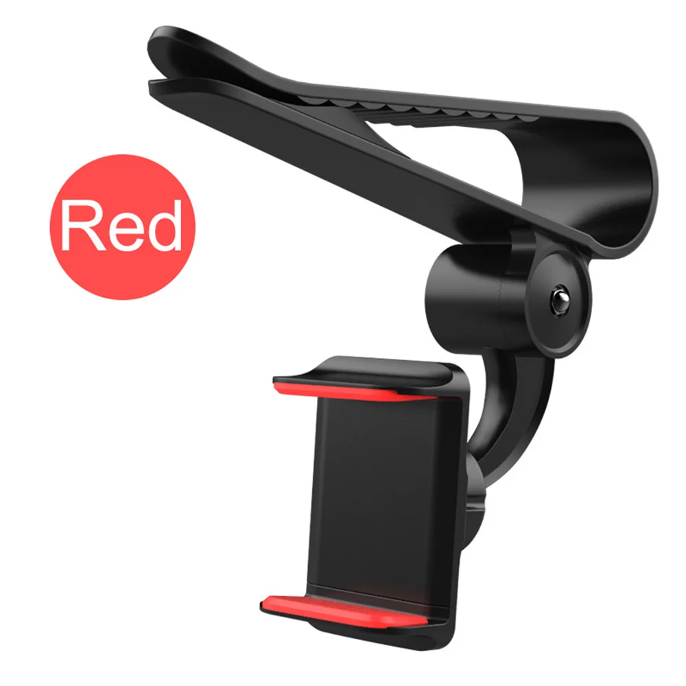Солнцезащитный козырек, автомобильный держатель для телефона, универсальный кронштейн для мобильного телефона для IPhone 6 7 8 X XS samsung, автомобильный держатель для навигации - Цвет: red