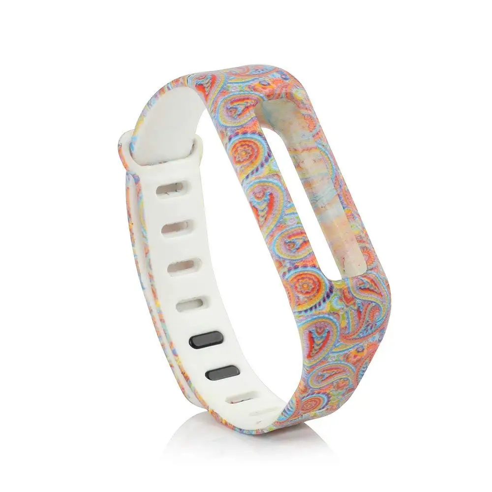 colorful Honecumi ремешок сменные полосы с металлические застежки для Fitbit One/беспроводной Браслет Спорта Браслеты - Цвет: colorful