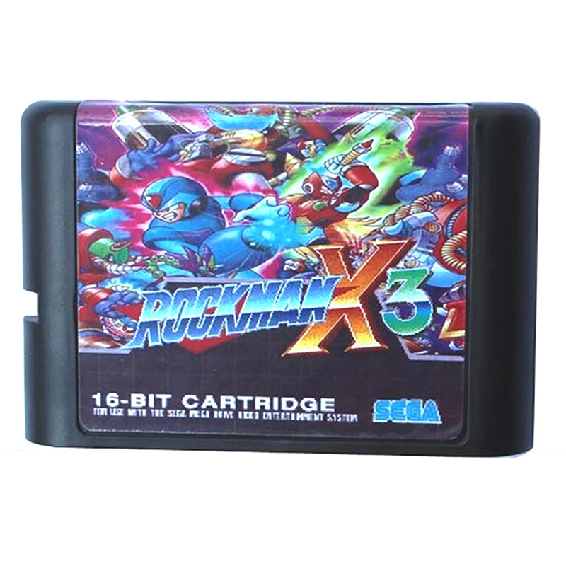 Rockman X3 for 16 bit Sega MD Game Card for Mega Drive for Genesis US PAL