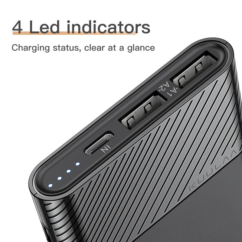 KUULAA PowerBank 10000 мАч QC PD 3 0 Power Bank Быстрая зарядка портативное зарядное устройство