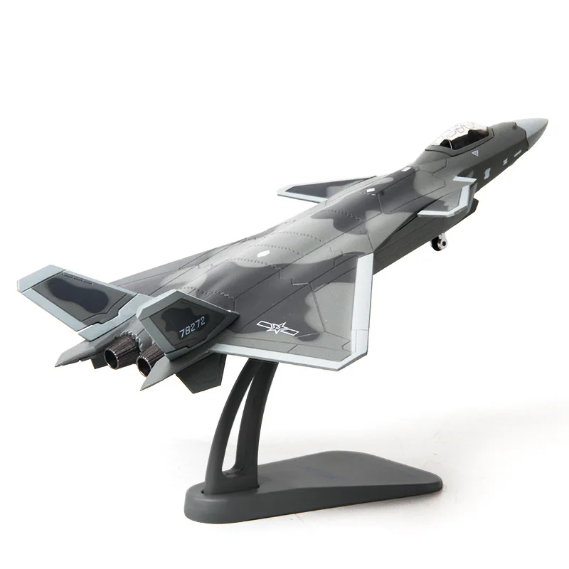 1: 100 J-20 модель самолета украшения истребитель J20 сплав модель военный готовой продукции скрытый военный парад