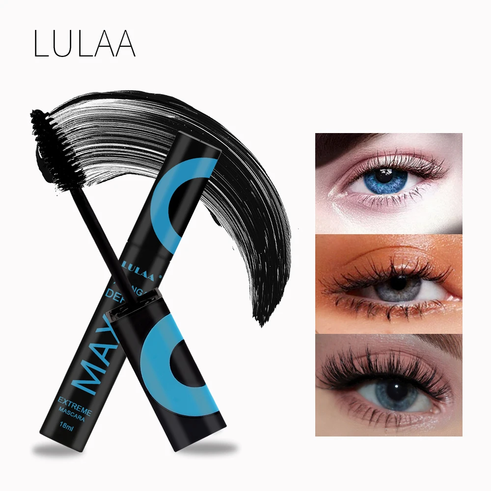 

LULAA Black Thick Mascara Curling Lengthening Non-stick Eyelash Cream 2019 Cosmetic Lasting Waterproof No Fade Extreme Mascara