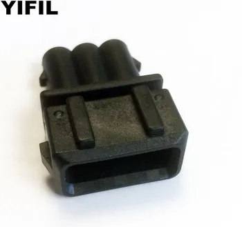 

5pcs/lot 3 Pin/Way Flat Fog Lamp Light Connector Housing With Terminals and Seals For Audi VW Skoda Seat 357972763 (357 972 763)