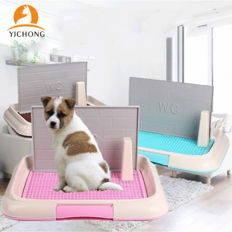 Toilet Dog Puppy Pet-Dog Portable with Wall Splash-Proof Bedpan YC088 Flat YICHONG Double-Layer
