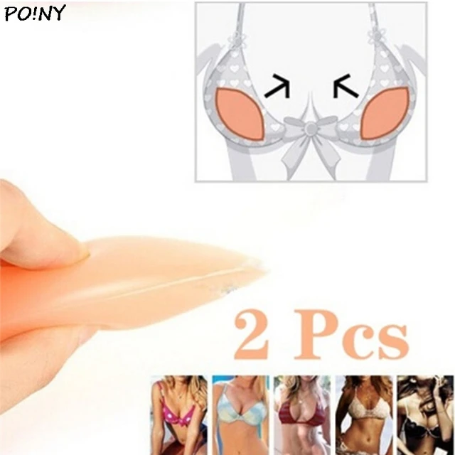 1 Pair Silicone Triangle Bikini Swimsuit Bra Inserts Breast