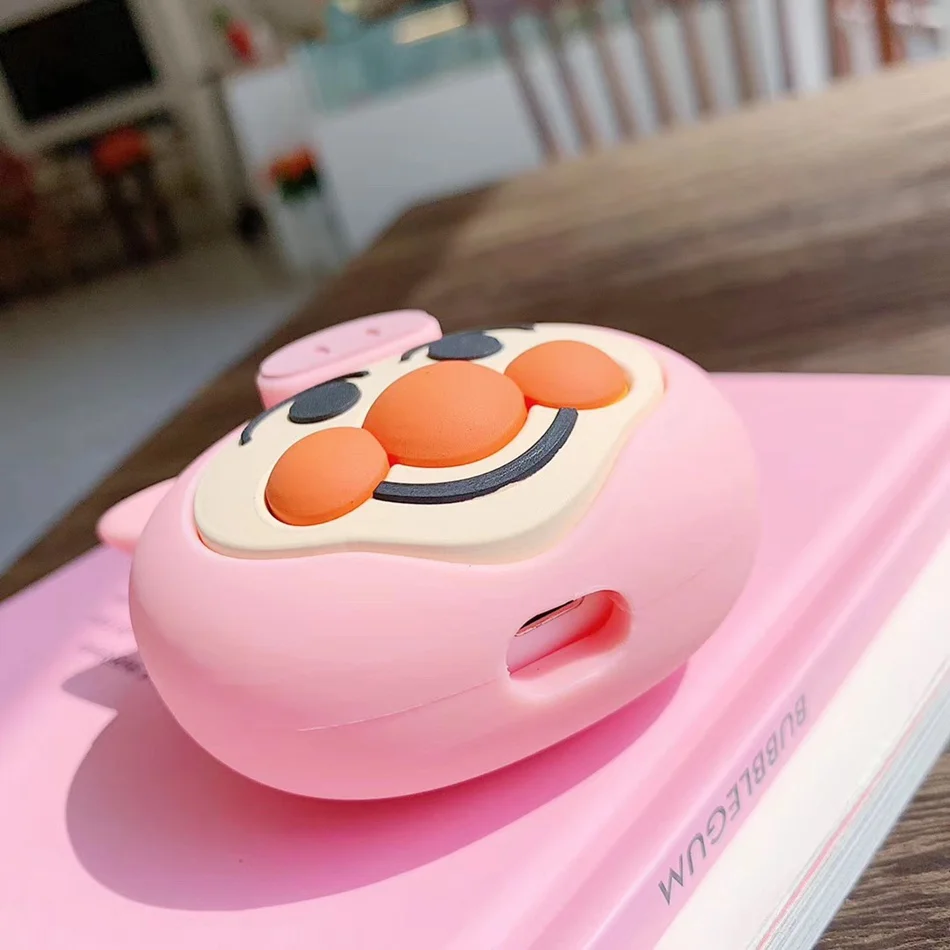 3D Силиконовый наушник чехол для Airpods 2 Чехол милые собаки Краб мультипликационные наушники чехол для Apple Air pods чехол для Earpods брелок