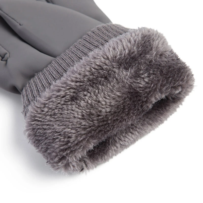 Зимние мужские утепленные перчатки теплые и ветрозащитные для дождливой погоды