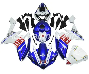 

4 Free Gifts New ABS Full Tank Fairing Fit For Yamaha YZF1000 R1 2007 2008 07 08 YZF R1 Custom Fairings Kit Red blue BR