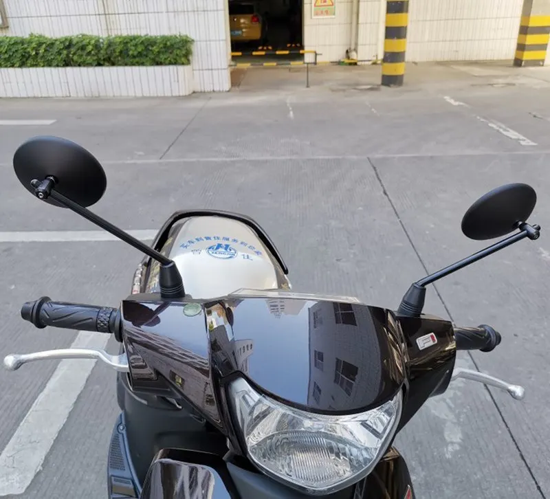 Мотоциклетные ретро круглые выпуклые зеркала заднего вида для Harley 883 1200 Honda CB400