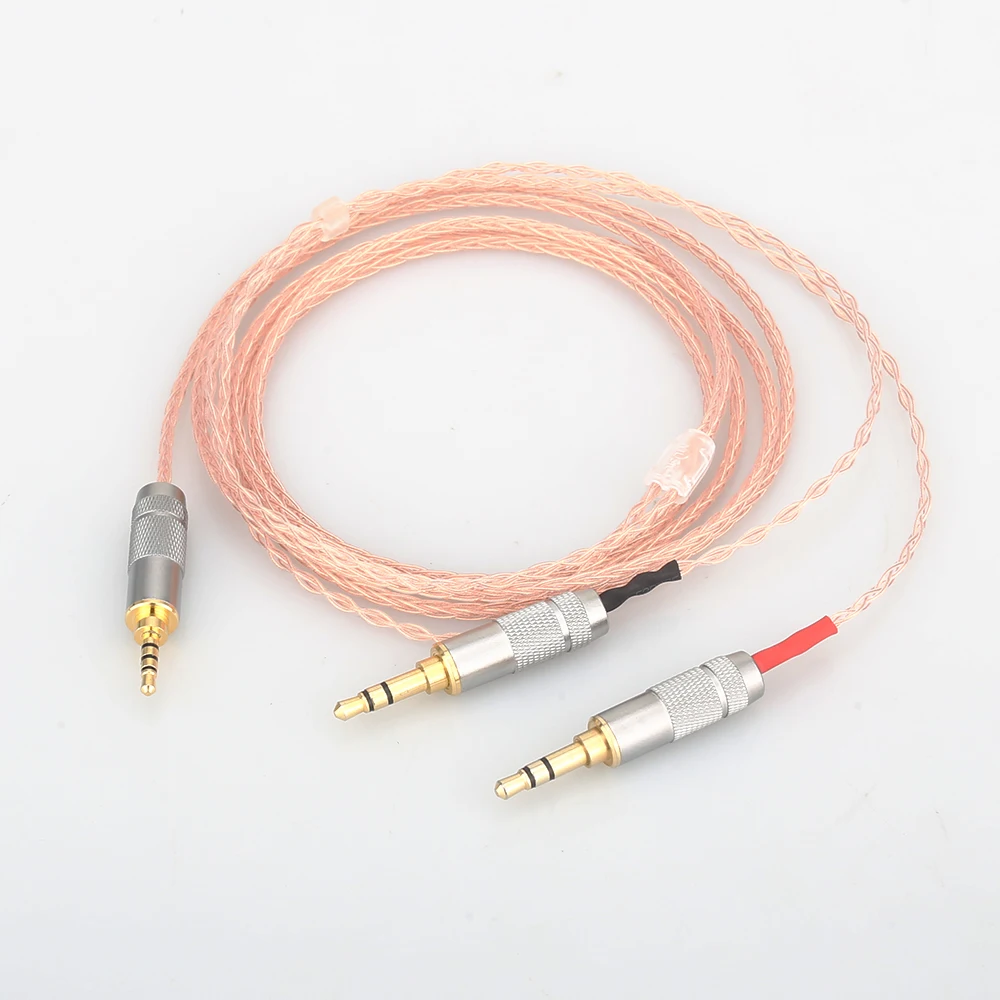 High Quality 2 5mm TRRS Balanced 8 core Litz braid Headphone Upgrade Cable for MDR Z7 Z7M2 MDR Z1R D600 D7100