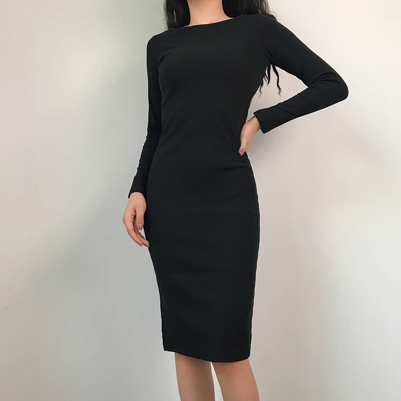 vestido preto apertado