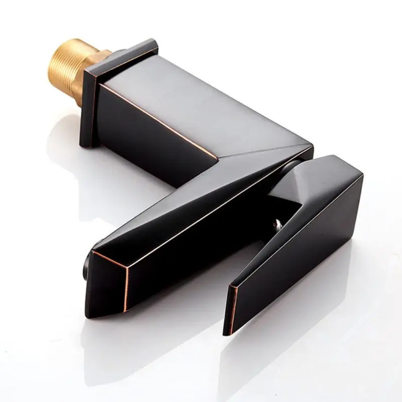 

Black Silver Bathroom Faucet Copper Sink Faucet Hot and Cold Bathroom Faucet K4UA