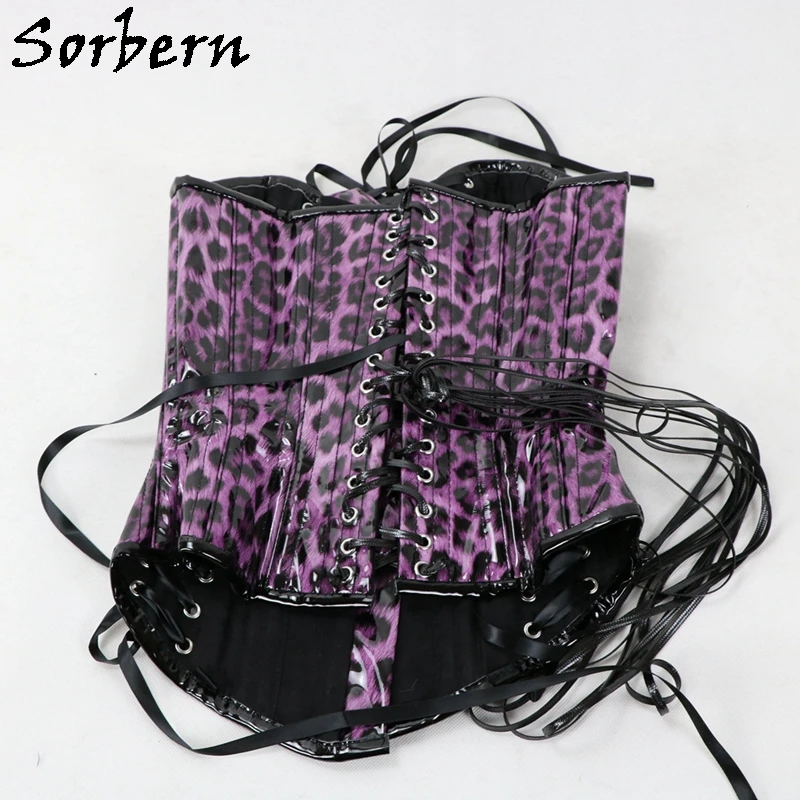 Sorbern Custom Color Corset Women Fetish U-Shaped Cup Support Breast Steel Corset With Corset Lace Up Back Hourglass