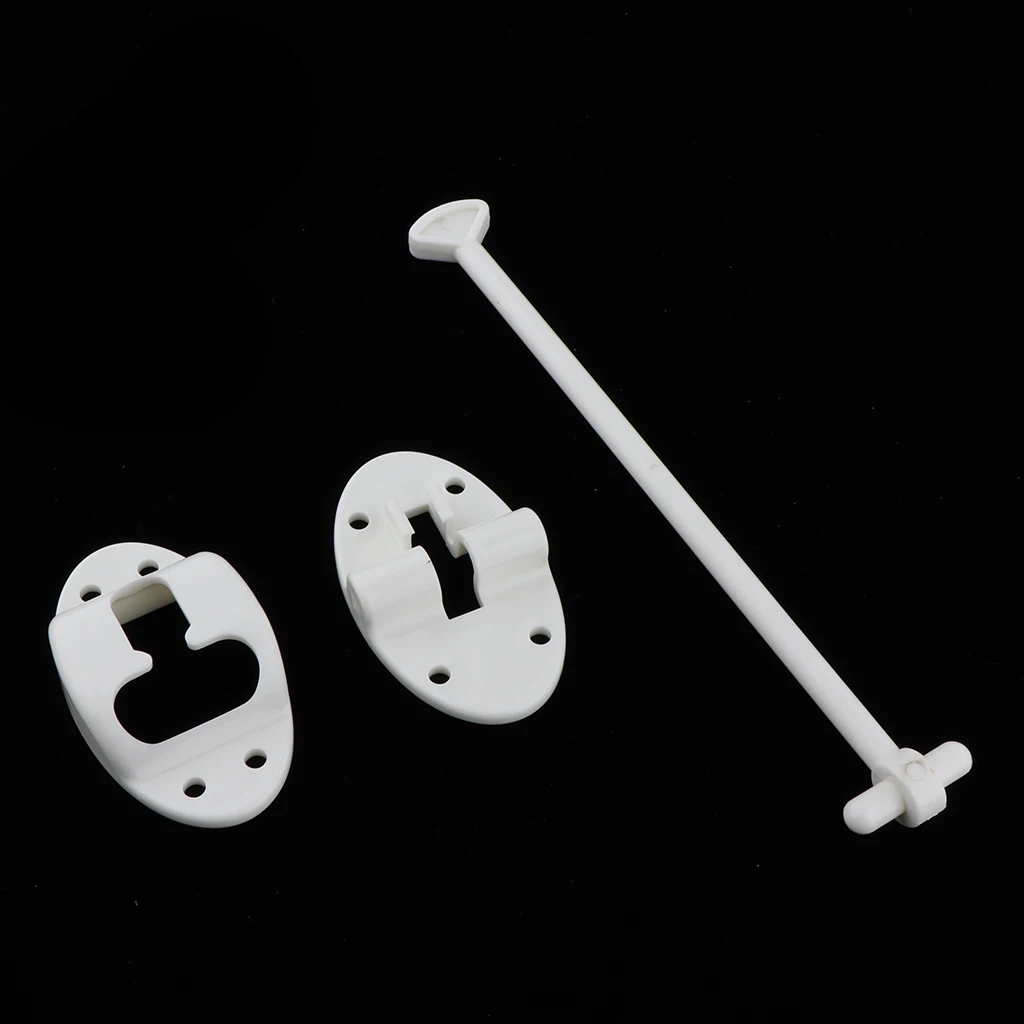 8 '' T-style Door Lock Latch Holder RV Plastic Caravan Trailer Carrier