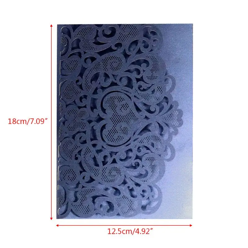  10 Pcs 3D European Style Wedding Invitation Card with Envelope Kits Party Supply - 4.00048E+12