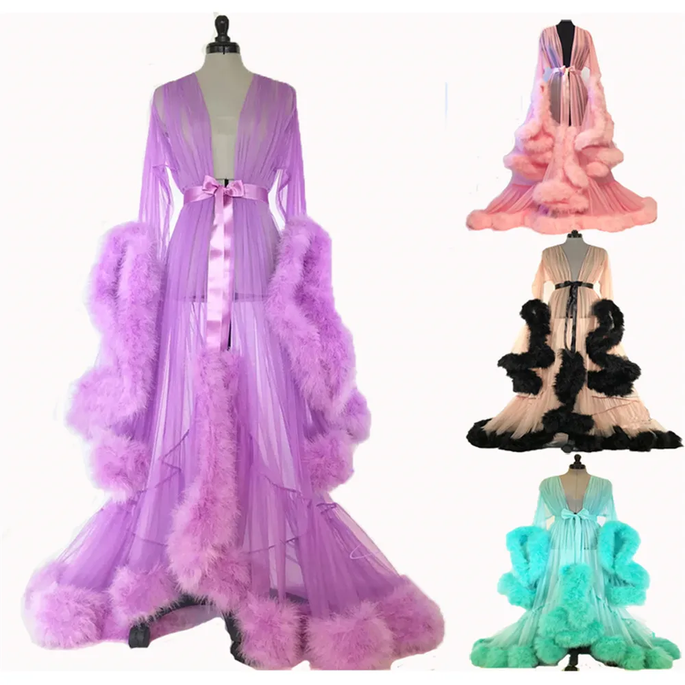 Women-s-Medieval-Vintage-Semitransparent-Bridal-Gowns-Feather-Wedding-Robe-Tulle-Fantasy-Furry-Edge-Fairy-Outwear (1)